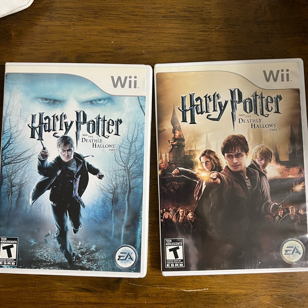 Nintendo Wii Harry Potter Video Games - Blue and Brown Covers